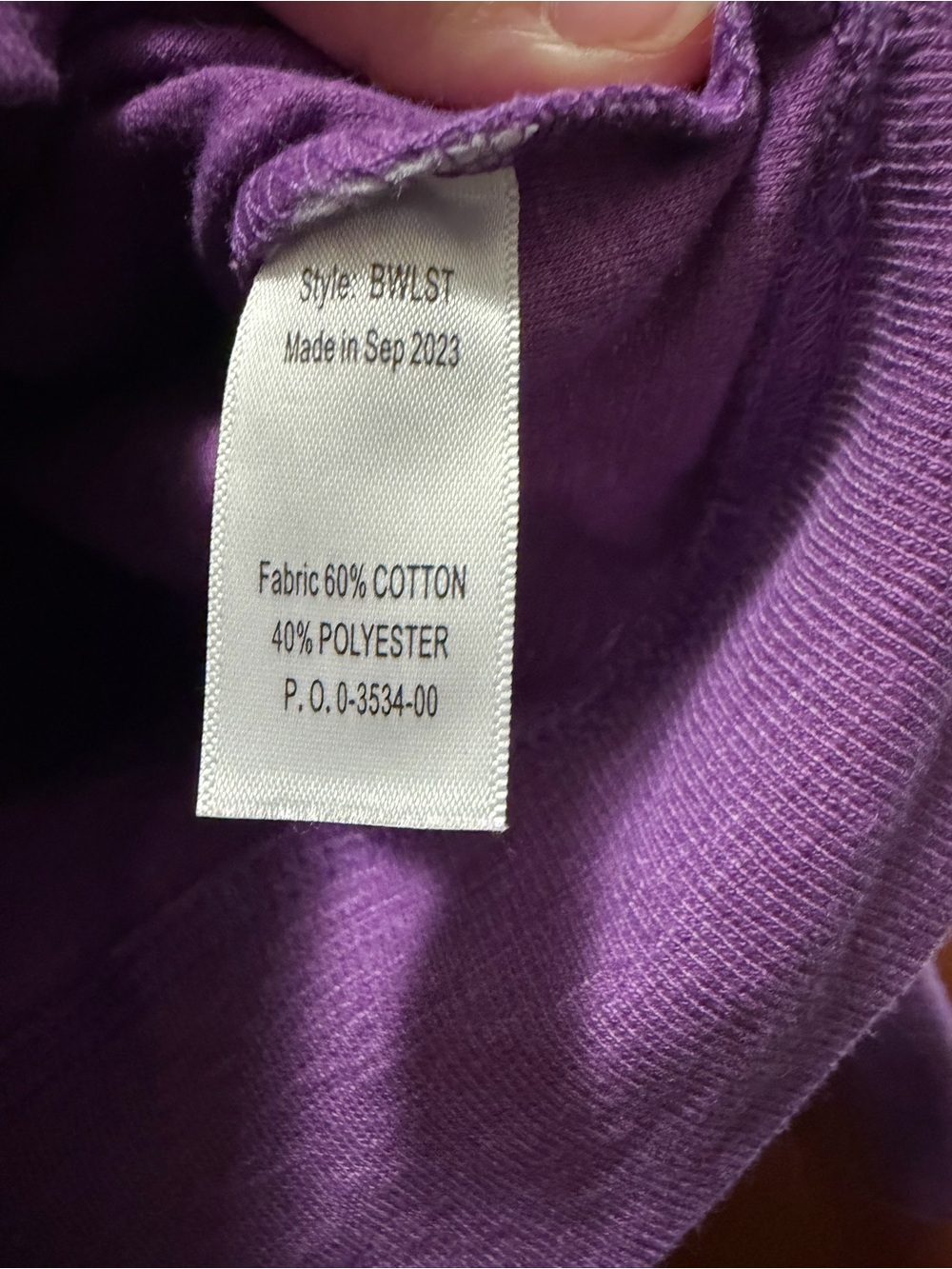 K-STATE Girls' Purple Star Pullover Sweatshirt - Picture 6 of 7